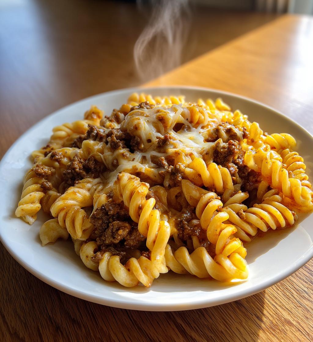 Käse-Schleifen-Pasta mit herzhaftem Cajun-Hackfleisch in Knoblauchcreme