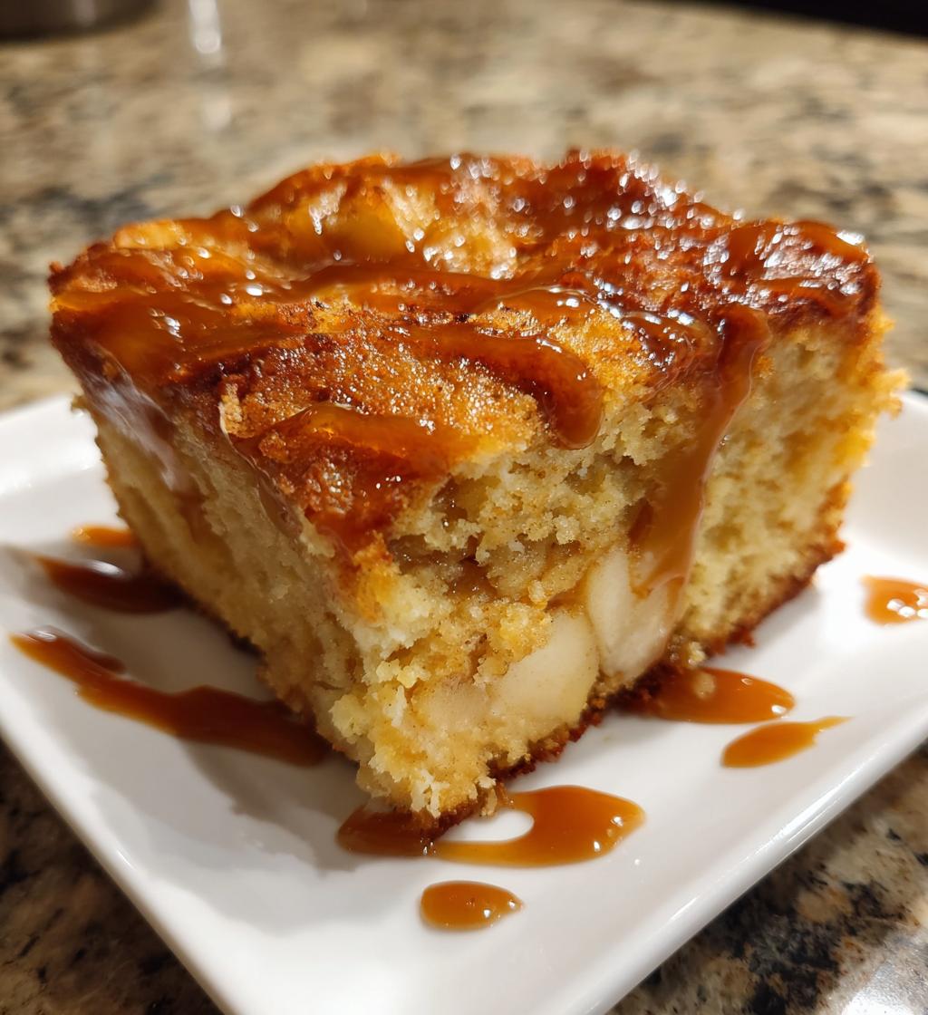 Karamell-Apfel-Dump-Kuchen