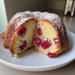 Weißschokoladen Himbeer Gugelhupf