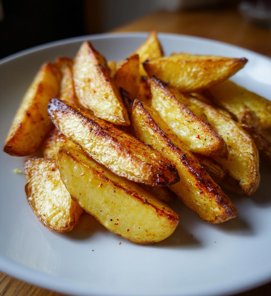 Knusprige gebackene Kartoffeln aus der Heißluftfritteuse in 20 Minuten