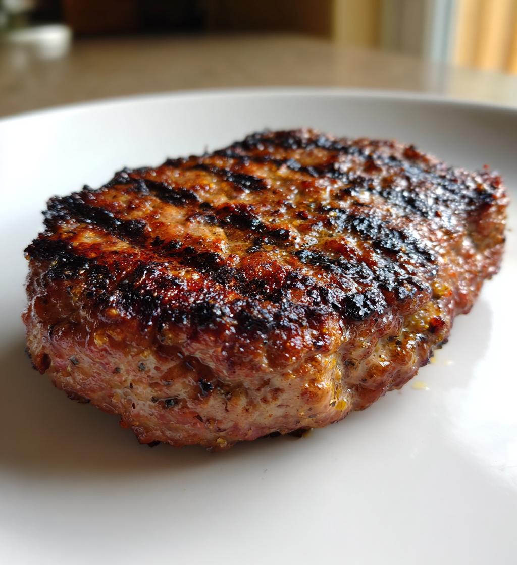 Gefrorene Hamburger Patties in der Heißluftfritteuse