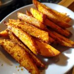 Geröstete Süßkartoffeln aus der Heißluftfritteuse