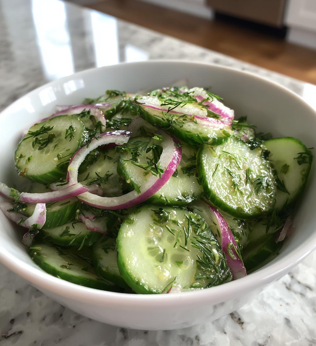Schneller Knackiger Gurken Dill Salat – Sommerrezept Nr. 1