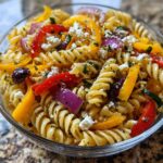 Mediterraner Nudelsalat in 25 Minuten - Sommerfrischer Genuss!