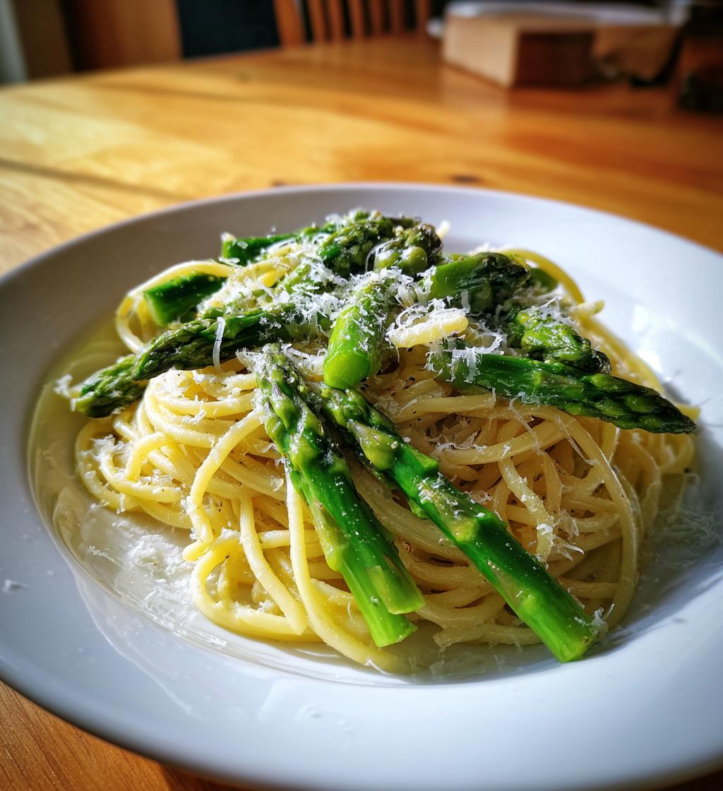grüner spargel rezept nudeln
