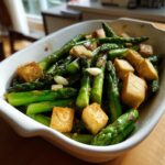 grüner spargel rezept tofu