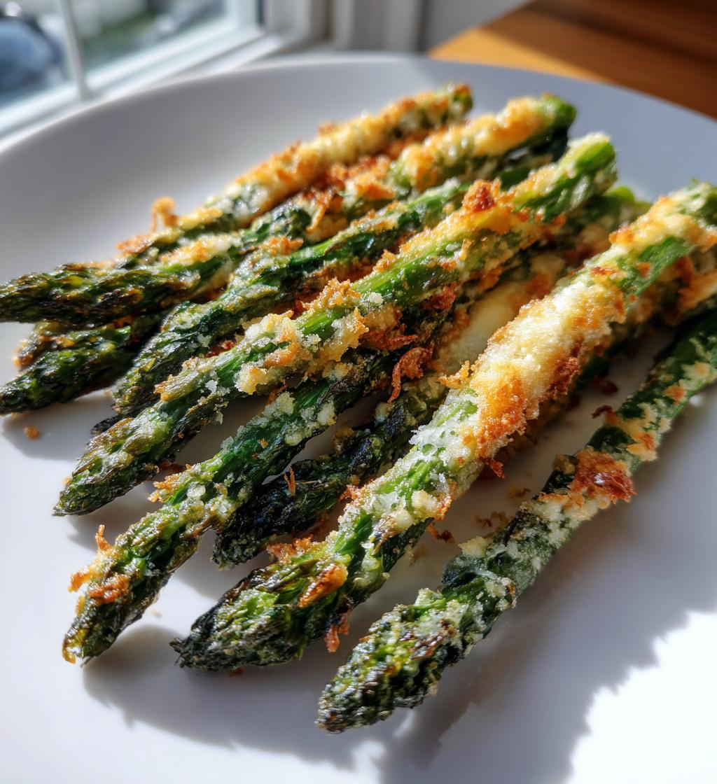 gruner spargel airfryer parmesan