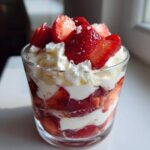 nachtisch mit erdbeeren