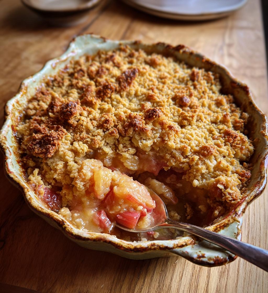 30-Minuten Rhabarber Crumble – himmlisch einfach!