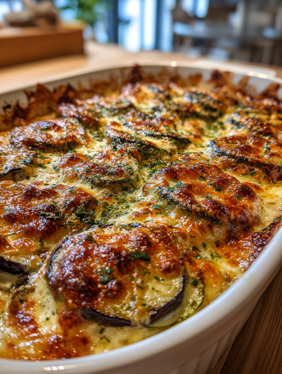 Auberginen-Zucchini-Gratin: Einfaches aubergine zucchini rezept