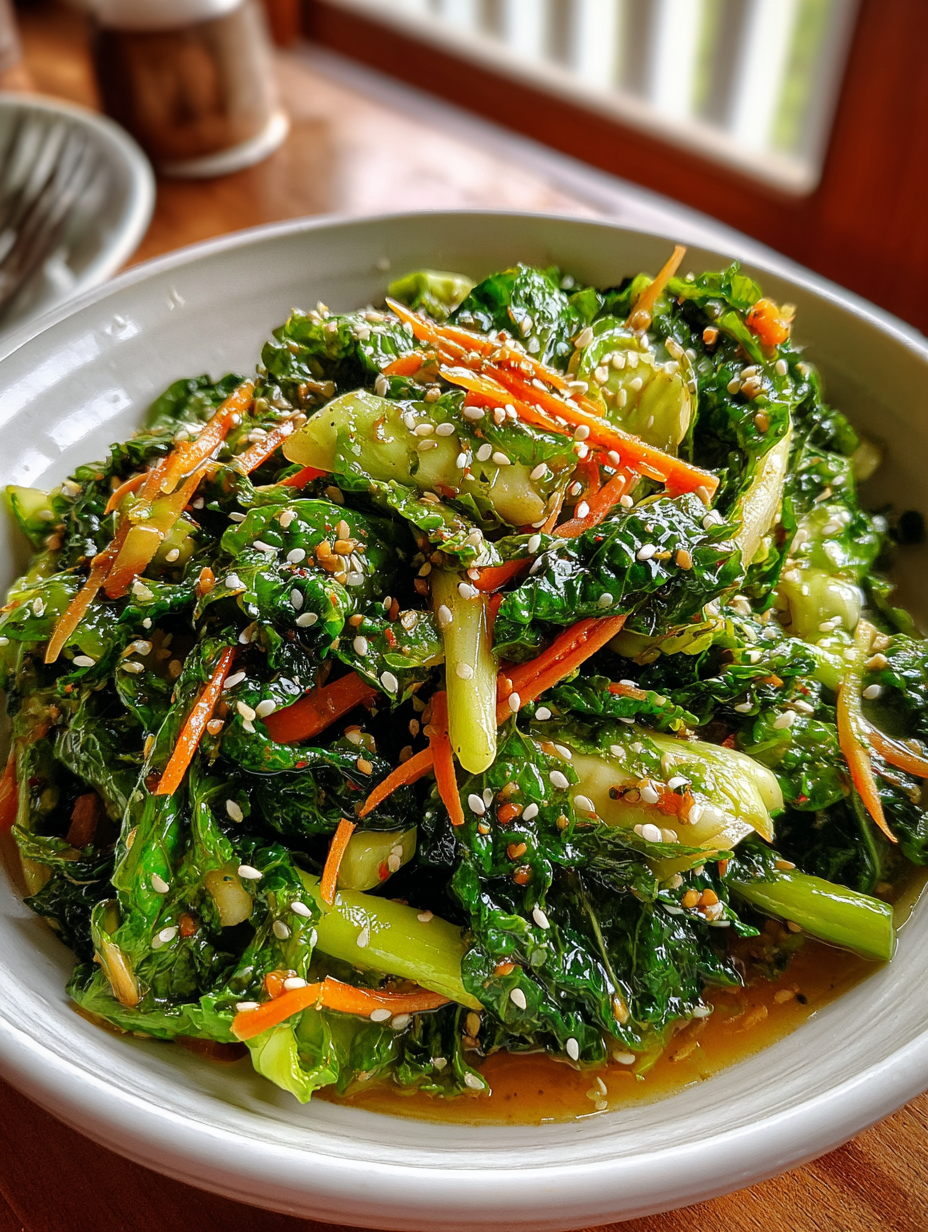 Chinakohlsalat mit Sesam-Dressing: Einfaches Rezept mit Chinakohl Salat — rezept mit chinakohl salat