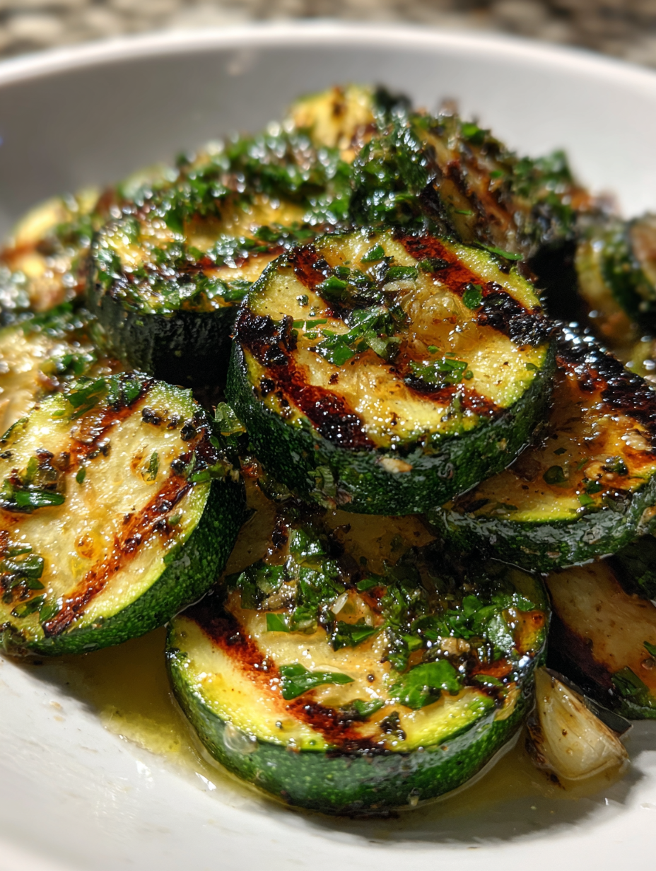 Gegrillte Zucchini mit Knoblauch: Einfaches Zucchini grillen rezept — zucchini grillen rezept