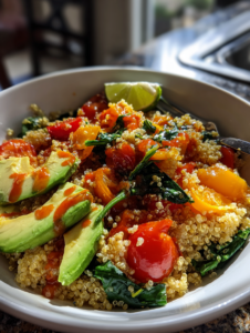 Gesunde schnelle rezepte: Quinoa-Gemüse-Bowl mit Limette — gesunde schnelle rezepte