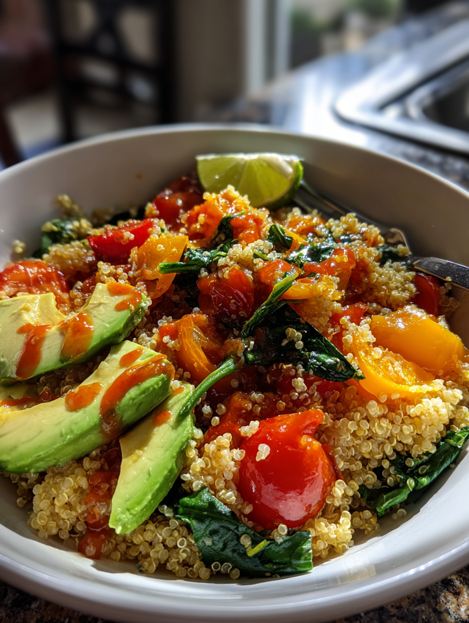 Gesunde schnelle rezepte: Quinoa-Gemüse-Bowl mit Limette — gesunde schnelle rezepte