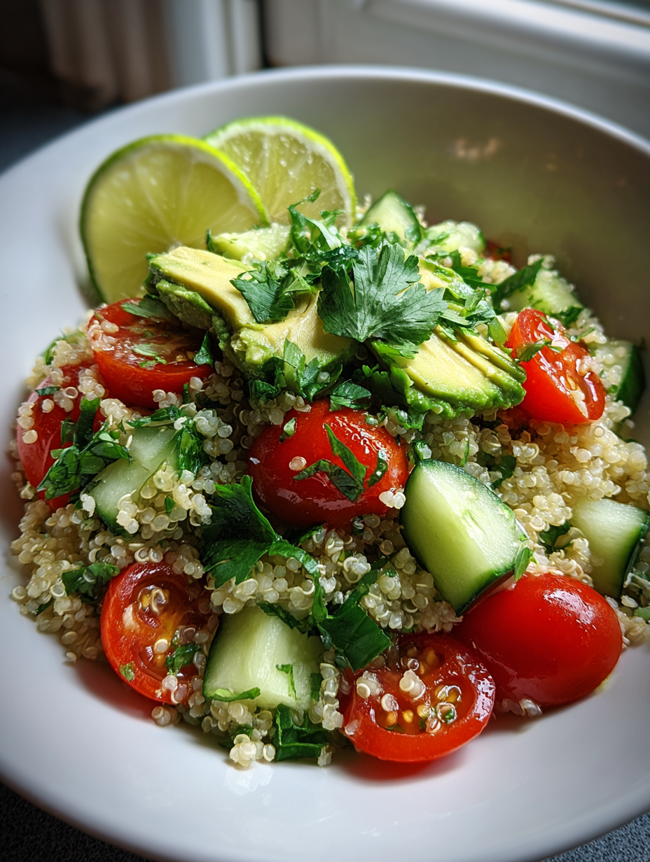 Quinoa-Salat mit Avocado und Kirschtomaten: Einfaches Rezept — quinoa salat rezept