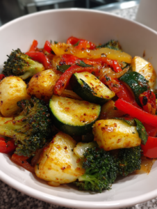 Schnelle Gemüsepfanne aus dem Airfryer: airfryer rezepte schnell