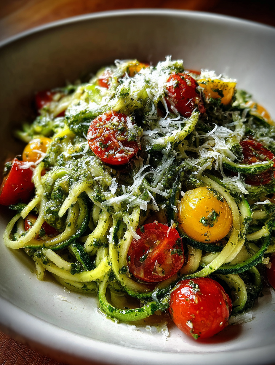 Schnelle Zucchini-Pasta mit Pesto: Zucchini Rezepte schnell! — zucchini rezepte schnell