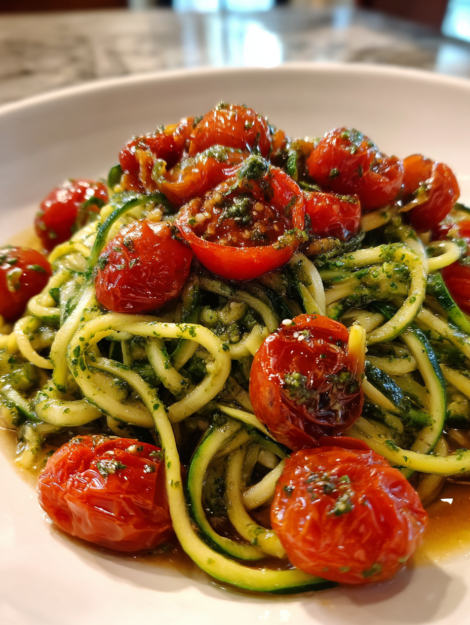 Zucchini-Nudeln mit Pesto und Kirschtomaten: Rezepte mit Zucchini vegetarisch — rezepte mit zucchini vegetarisch