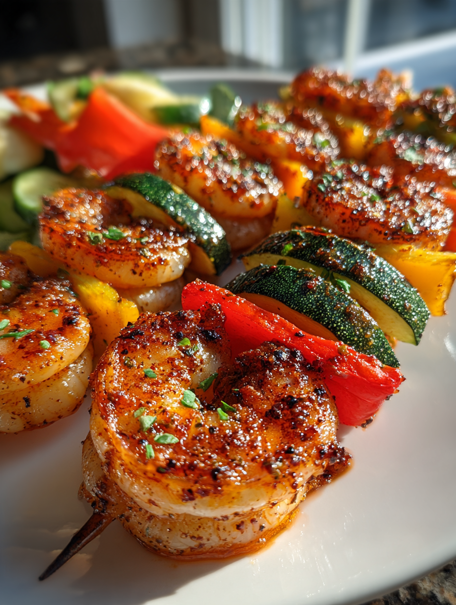 Airfryer Cajun Garnelenspieße: Einfaches Rezept für würzige Grillschmecker