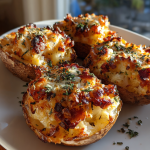 Airfryer Gefüllte Kartoffelhälften: Ein einfaches und schmackhaftes Rezept