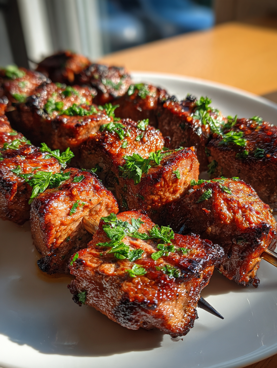 Airfryer Rindfleisch-Spieße: Einfaches Rezept für saftige Spieße