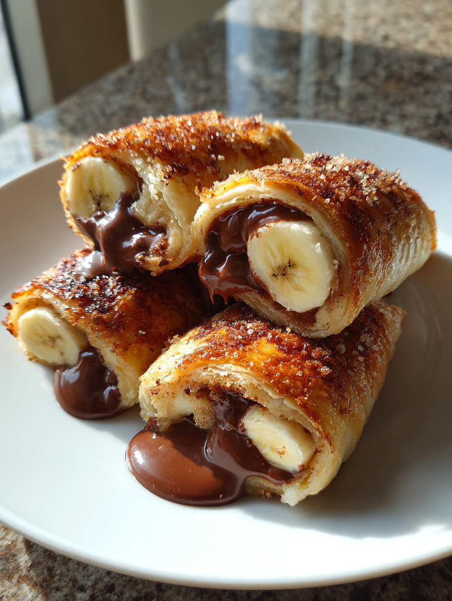 Airfryer Schoko-Bananen-Röllchen: Einfach und köstlich zubereitet