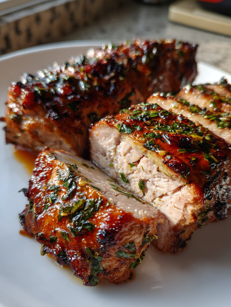 Airfryer Knoblauch-Kräuter-Schweinefilet: Einfach und lecker zubereitet
