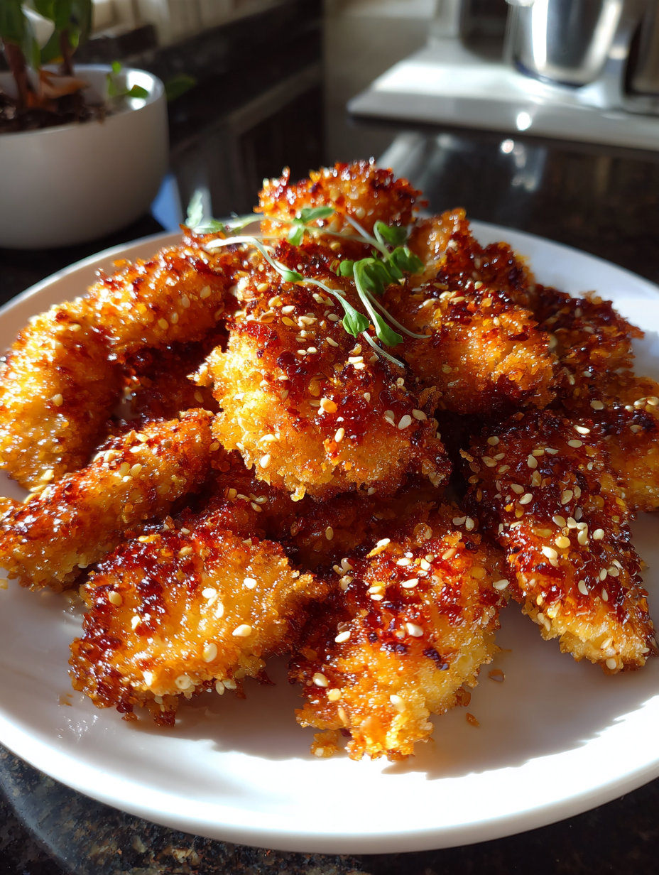 Airfryer Sesam-Hähnchen Rezept: Einfach und lecker zubereitet