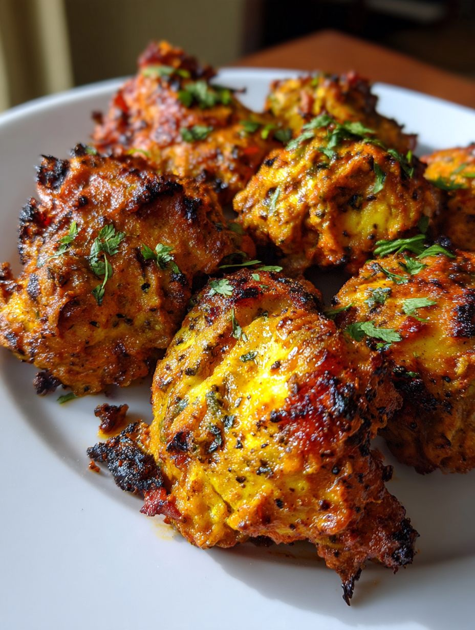 Airfryer Tandoori Hähnchen: Saftiges Hühnchen mit würziger Marinade
