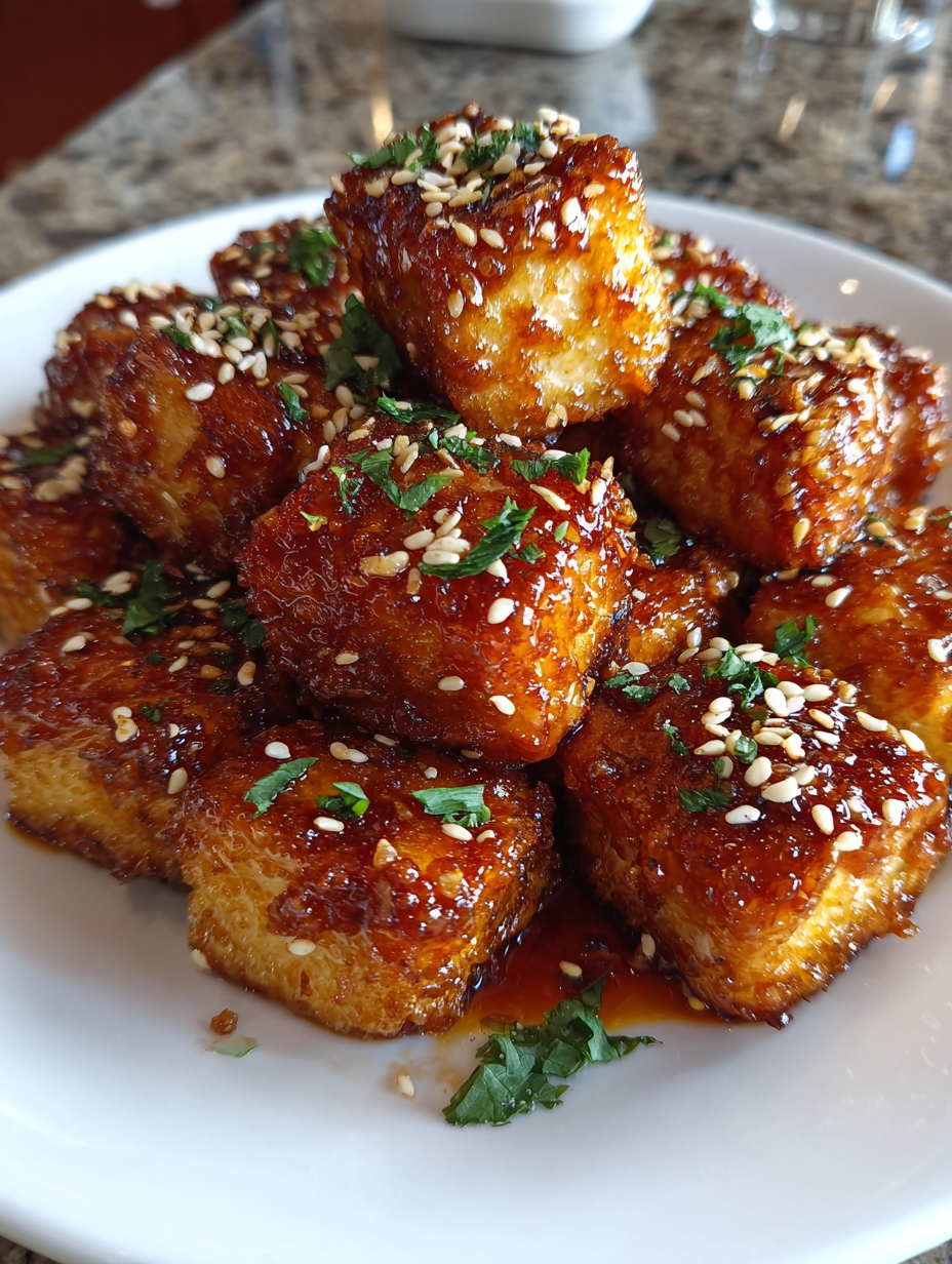 Airfryer Tofu Bites mit Sesam-Glasur: Einfach und köstlich zubereitet
