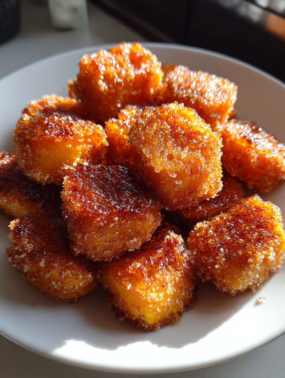 Airfryer Zimt-Zucker Kürbis-Bites: Einfach und köstlich genießen