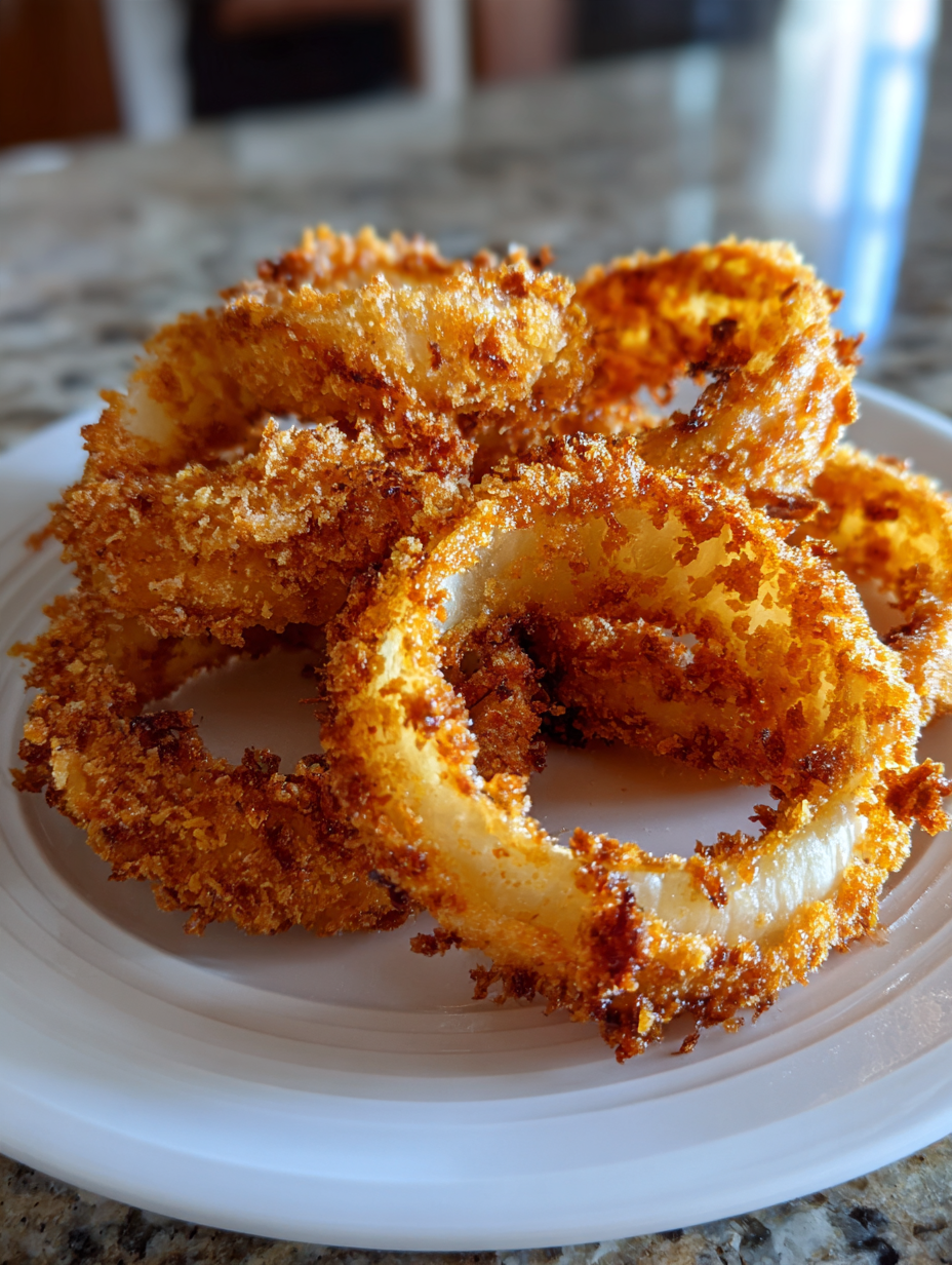 Airfryer Zwiebelringe – Extra Knusprig: Perfekte Beilage für jeden Anlass