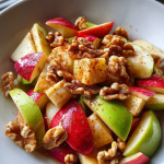 Apfel-Walnuss-Salat mit Zimt-Dressing: Einfach und köstlich genießen