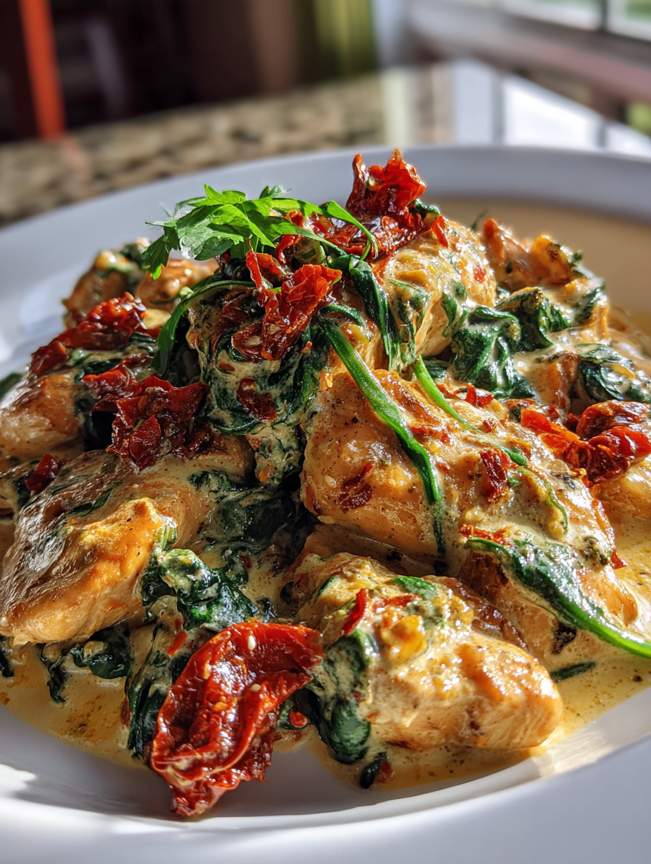 Cremige Toskana-Hähnchenpfanne: Einfaches Rezept für Genuss
