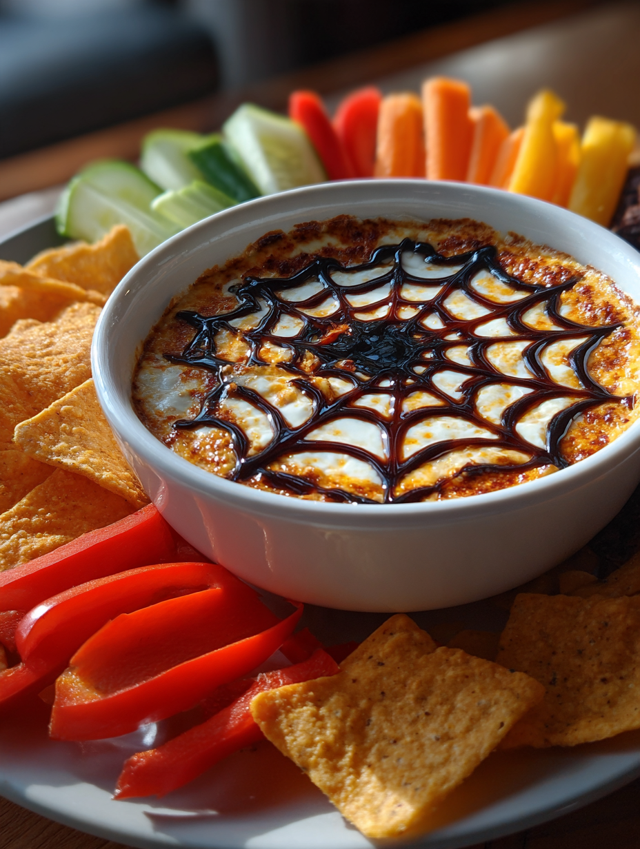 Halloween Spinnennetz-Dip Rezept: Ein einfaches und schauriges Vergnügen