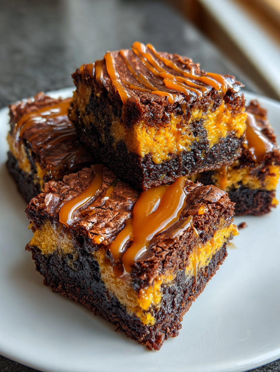 Kürbis-Karamell-Brownies Rezept: Ein einfaches und köstliches Dessert