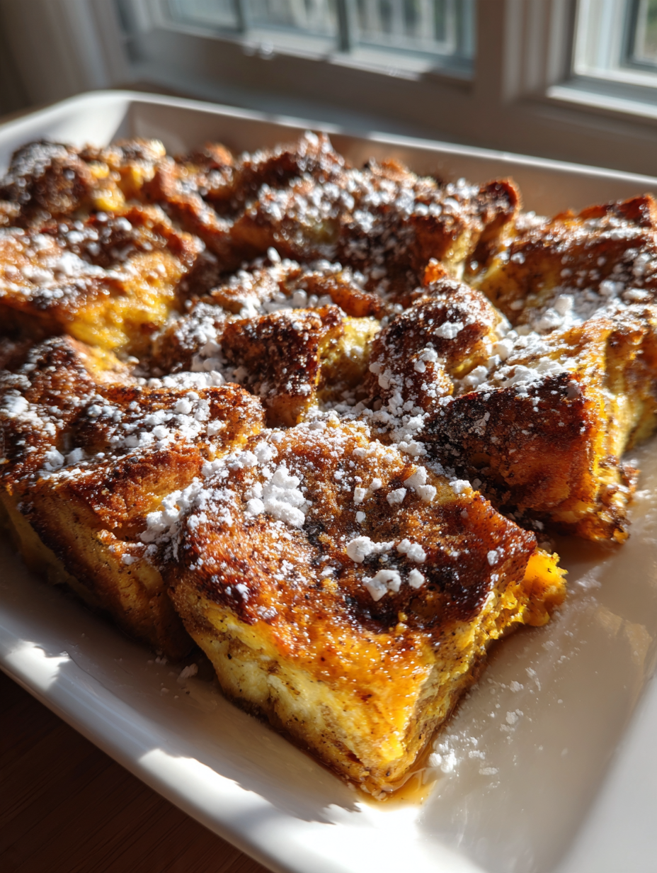 Kürbisgewürz French Toast Auflauf: Einfaches und köstliches Rezept