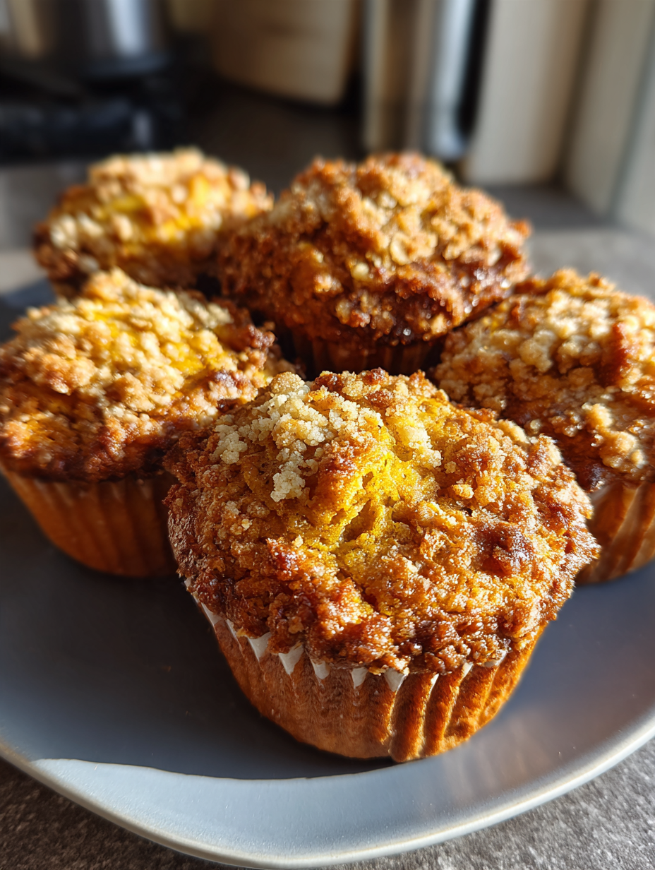 Kürbisgewürz-Muffins mit Streuseln: Köstlich und einfach gebacken
