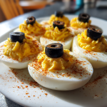 Monster-Augen gefüllte Eier: Ein einfaches und kreatives Snack-Rezept